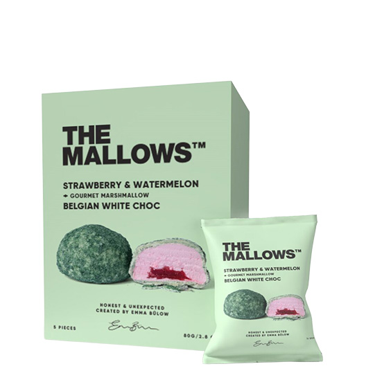 Marshmallows mit Wassermelone & Erdbeere